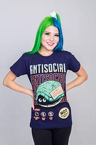 Camiseta Autoral Piticas Antisocial, Piticas, Unissex, Azul, M