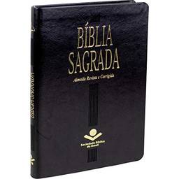 Bíblia Sagrada Almeida Revista e Corrigida - Capa couro sintético preta: Almeida Revista e Corrigida (ARC)