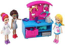 Bonecas Quiosque de Moda e Lanchinhos, Polly Pocket, Mattel