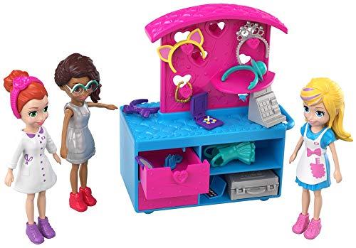 Bonecas Quiosque de Moda e Lanchinhos, Polly Pocket, Mattel
