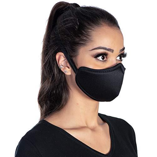 Kit 5 Máscara Facial De Proteção Tecido Lavável Reutilizável