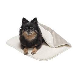 Furhaven Cobertor impermeável e autoaquecido para cães e gatos em ambientes internos, lavável e reflete o calor corporal - cobertor para cães felpudos e sherpa - pomba, pequeno
