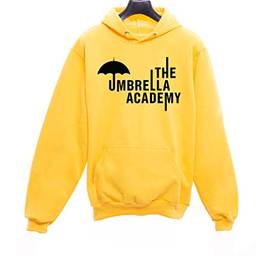 Moletom Casaco Unissex Canguru The Umbrella Academy Serie Geek Nerd Netflix (Amarelo, P)
