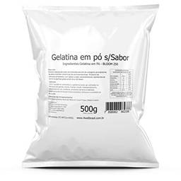 Gelatina em pó sem sabor 500g Bag