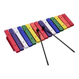 Xilofone, Miaoqian 15 Chaves Xilofone Colorido Instrumento de Percussão Musical Instrumento de Educação Infantil para Desenvolvimento de Sentido Musical