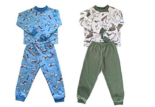 kit 2 pijamas inverno infantil menino moletinho flanelado quentinho 0 a 4 anos (4)