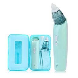 JJone Aspirador Nasal Baby Electirc Safe Fast Hygienic Snot Ventosa com 3 sucções ajustáveis ??para recém-nascidos e bebês de limpeza de nariz verde