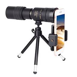 Staright 10-300X40mm BAK4 telescópio monocular de prisma luneta com orte para smartphone e tripé para adultos observação de pássaros, acampamento, caminhadas