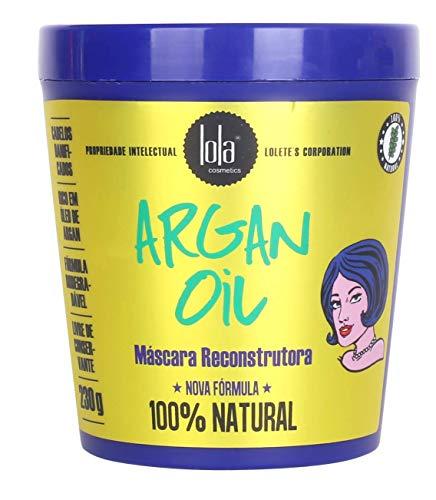 Mascara Argan Oil, Lola Cosmetics, Azul/Amarelo
