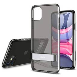 ESR Metal Kickstand Designed for iPhone 11 Case, [Vertical and Horizontal Stand] [Reinforced Drop Protection] Flexible TPU Soft Back for iPhone 11 (2019 Release), Transparent Black