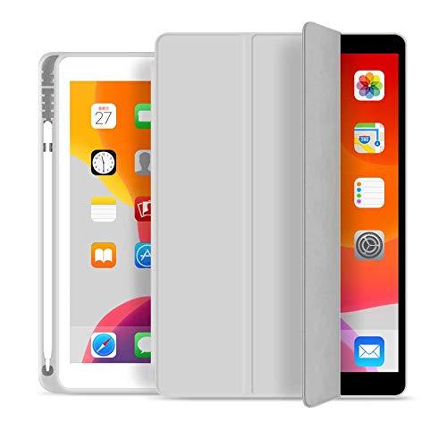 Capa Novo iPad 7a, 8a e 9a Geração 10.2? WB Premium Slim Antichoque com Compart. para Pencil Cinza