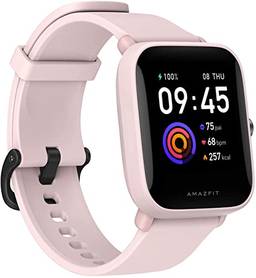 Smartwatch Amazfit Bip U Health Fitness com medida bateria de 9 ?ROSA?