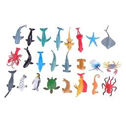 Hohopeti 24 Pçs Mini Animais De Plástico Mini Brinquedo Tartaruga Marinha Conjunto De Animais Marinhos Brinquedos De Animais Marinhos Figuras De Animais Do Oceano Modelo De Brinquedo