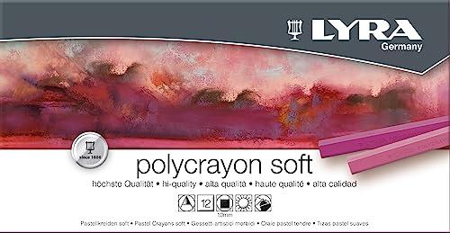 Giz Pastel Seco, Lyra, 5651120, Polycrayons Soft, 12 Cores