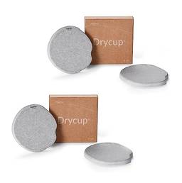 DryCup: Porta Copos de Terra Diatomácea, seca em 1 minuto, Momo Lifestyle, 4 unidades