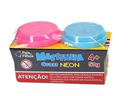 Set Massinha De Modelar Cores Neon C/ 2 Potes 50G