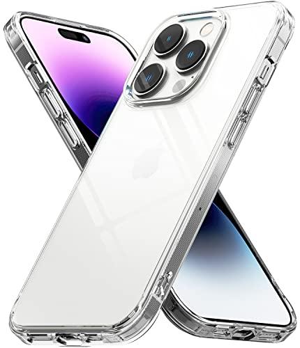 Ringke Capa Fusion compatível com iPhone 14 Pro Max, [orifícios de cordão embutidos] Capa transparente à prova de choque com moldura elevada projetada para iPhone 14 Pro Max - transparente