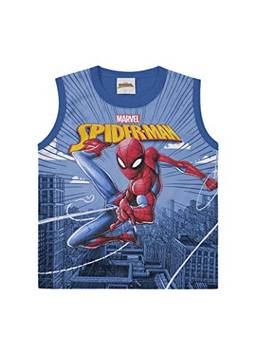 Camiseta Regata Spider-Man, Fakini, Meninos, Azul Escuro, 1