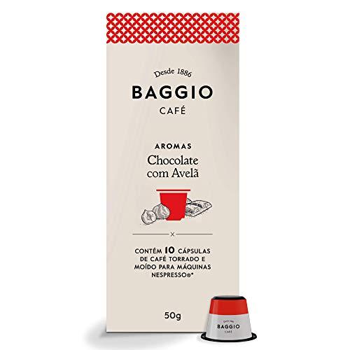 Cápsulas de Café Aroma Baggio Café Chocolate com Avelã, compatível com Nespresso, contém 10 cápsulas