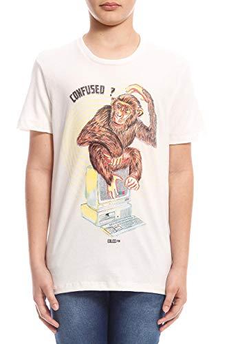Colcci Fun Camiseta Estampada: Confused Monkey, 8, Off Shell