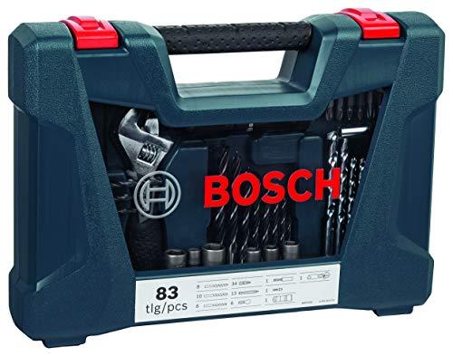 Kit de pontas e brocas em titânio Bosch V-Line com 83 peças