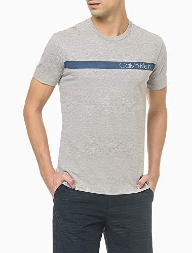 Camiseta Faixa CK, Calvin Klein, Masculino, Cinza, GG