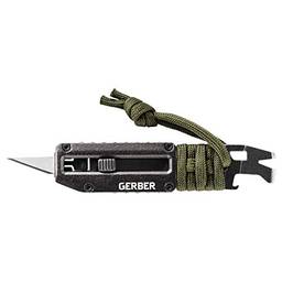 Gerber Gear 31-003739 PryBluefX, faca de bolso com lâmina utilitária e prybar, verde