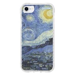 Capa Capinha Gocase Anti Impacto Slim para iPhone SE 2020 - Van Gogh Noite Estrelada