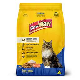 Ração BAW WAW para Gatos Sabor Peixe 1kg Pequeno