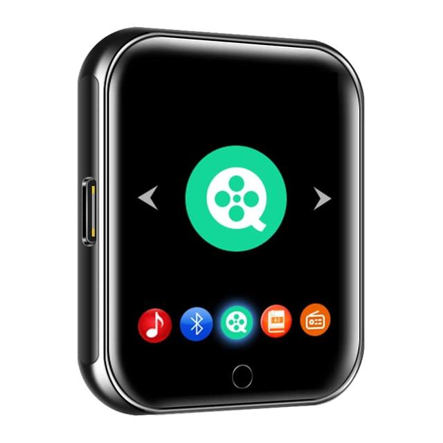 RUIZU M8 Bluetooth MP4 Player com alça destacável Touch Screen Mini MP4 Relógio de Pulso Suporte Rádio FM, Gravador, E-Book, Vídeo (32 GB)