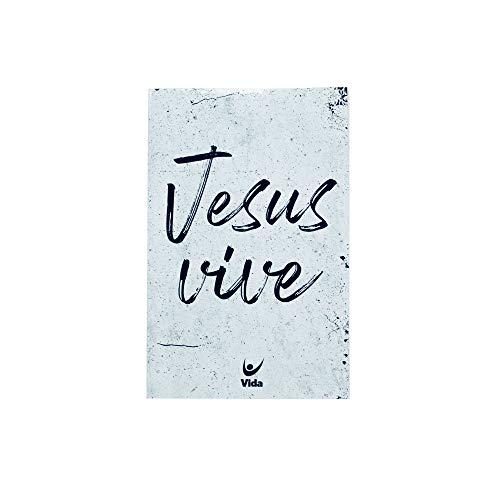 Bíblia Jesus Vive | Popular | N V I | Capa Brochura | Letra Média | Branca E Azul | Editora Vida