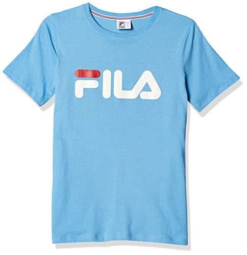 Camiseta Basic Letter, Fila, Feminino, Azul Celeste/Branco, G