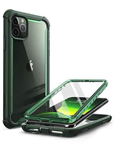 i-Blason Série Ares para iPhone 11 Pro 5,8 polegadas (versão 2019), capa resistente e transparente com protetor de tela integrado (verde)