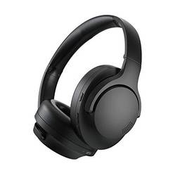Tranya H10 Hybrid Digital Active Noise Canceling Fones de ouvido sem fio, Bluetooth Over Ear Headphones com Deep Bass, aptX HD, microfone embutido, 24 horas de reprodução, design dobrável para viagens