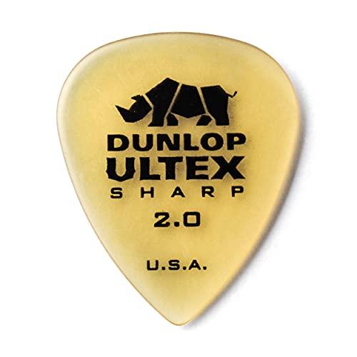 Dunlop 433P2.0 Ultex® Sharp, 2,0 mm, pacote com 6/jogadores