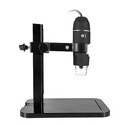 Houshome Microscópio Digital USB 2.0 portátil 1000X Endoscópio Eletrônico 8 LED 2 Milhões de Pixels Lupa Prática Microscópio Câmera Preta