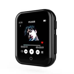 RUIZU M8 Bluetooth MP4 Player com alça destacável Touch Screen Mini MP4 Relógio de Pulso Suporte Rádio FM, Gravador, E-Book, Vídeo (16 GB)