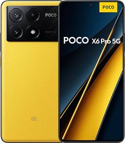 Smartphone Xiaomi POCO X6 Pro 5G 8GB+256GB Global Version NFC Dimensity 8300-Ultra 64MP triple camera 67W 120Hz AMOLED (Yellow)