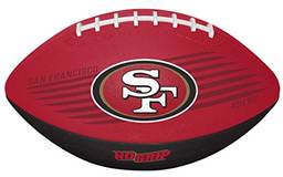 Rawlings NFL Downfield Bola de futebol juvenil com aderência HD 5X, San Francisco 49ers