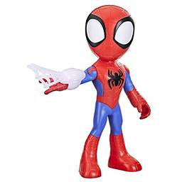 Boneco Marvel Spidey and His Amazing Friends, Figura Grande de 22 cm Homem-Aranha - F3986 - Hasbro, Vermelho, azul e preto