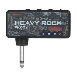 Dispositivo de áudio, Romacci Plugue de guitarra elétrica mini amplificador amplificador de fone de ouvido Heavy Rock compacto portátil
