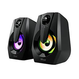 Caixa de Som Ziva RGB 2.0 Speaker Set - 24071 Trust, Black, Médio