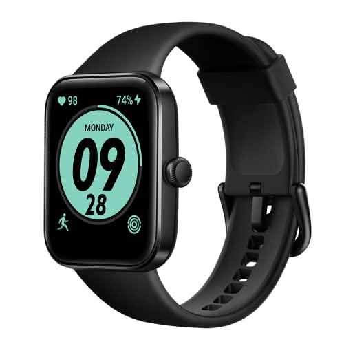 Novo relógio inteligente de tela de 1,69 polegadas, suporta uma variedade de esportes, pode usar o relógio para natação, monitoramento de saúde, suporta Android, IOS (Black)