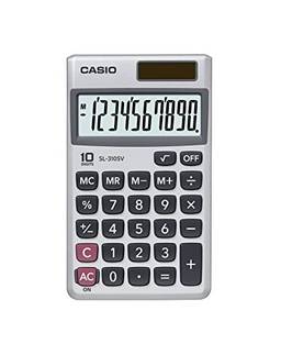 Casio SL-310SV, calculadora de função padrão Sloar Powered