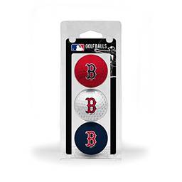 Team Golf Bolas de golfe MLB Boston Red Sox tamanho regulamentado, pacote com 3, impressão colorida e durável do time