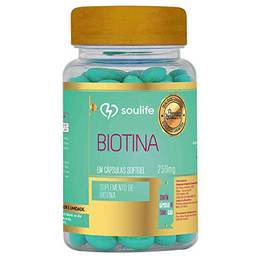 Biotina 250mg - 60 Cáps - Soulife, Soulife