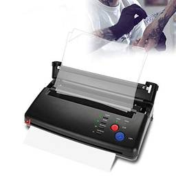 FILFEEL Máquina de impressora de transferência de tatuagem, copiadora térmica de estêncil para papel A5 A4 conjunto de artista portátil (preto)