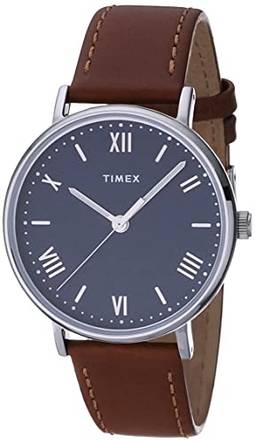 Timex Relógio masculino Southview 41 mm com pulseira de couro