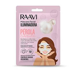 Pack Máscara de Tecido Facial Iluminadora Pérola e Arbutin - Raavi, Raavi