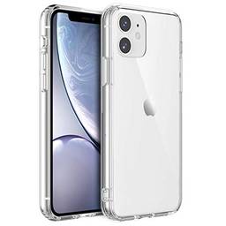 Capa Shamo's compatível com iPhone 11, capas transparentes para iPhone 11 com absorção de choque com amortecedores de silicone TPU antiarranhões, transparente HD para iPhone 11 de 6,1 polegadas